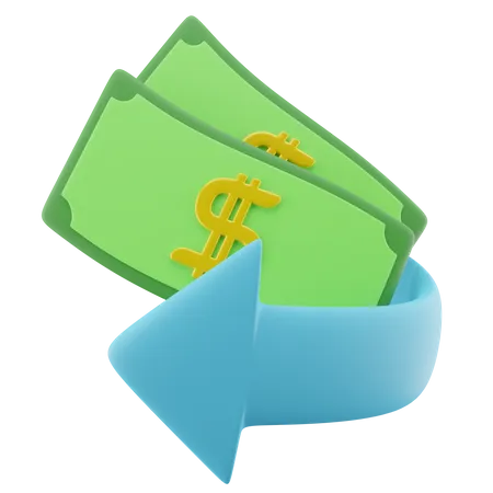 Flujo de dinero  3D Icon