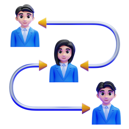 Flujo de trabajo operativo  3D Icon