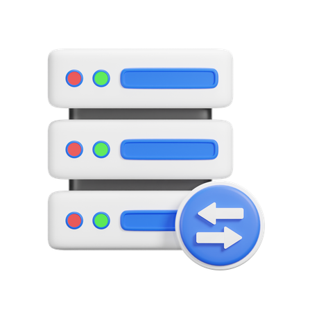 Flujo del servidor  3D Icon