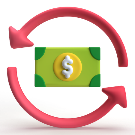 Flujo económico  3D Icon