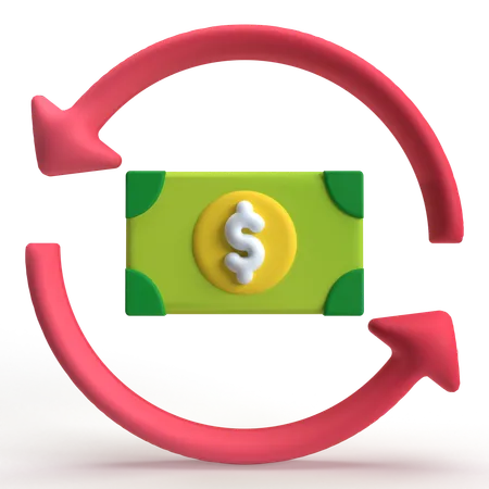 Flujo económico  3D Icon