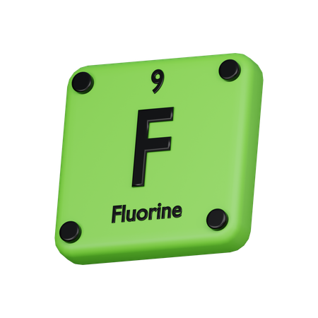 Fluorine  3D Icon