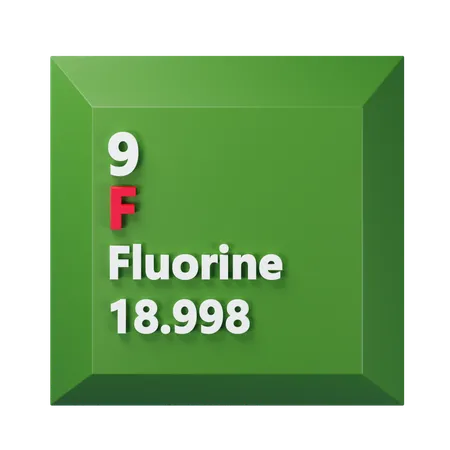 Fluorine  3D Icon