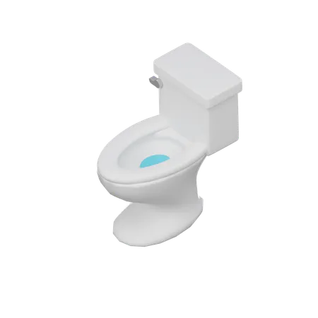 Flush Toilet  3D Icon