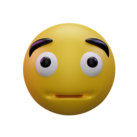 Flushed 3D Icon