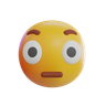 free 3d flushed emoji 
