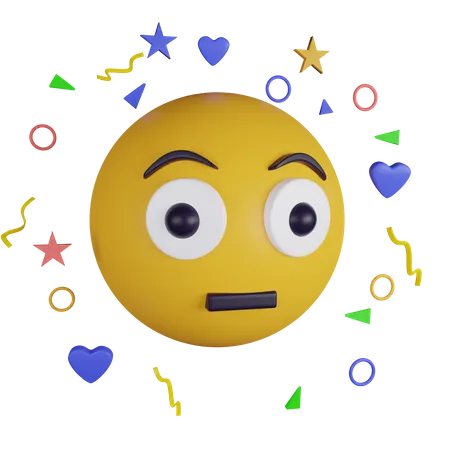 Flushed Face Emoji 3 D Icon Contains PNG BLEND GLTF And OBJ Files 3D Icon