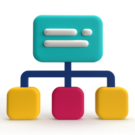 Flussdiagramm  3D Icon