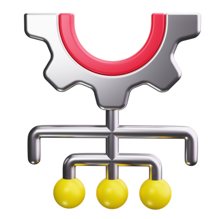 Flussdiagramm  3D Icon