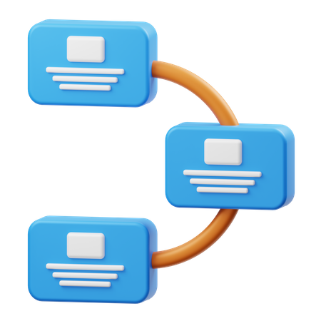 Flussdiagramm  3D Illustration