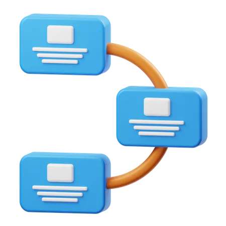 Flussdiagramm  3D Illustration