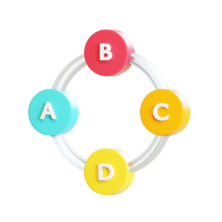 Flussdiagramm  3D Illustration