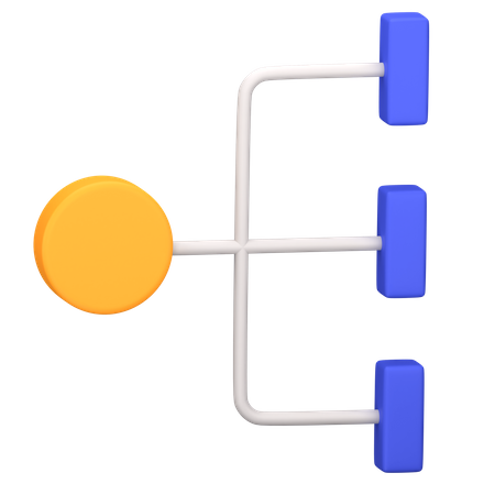 Flussdiagramm  3D Icon