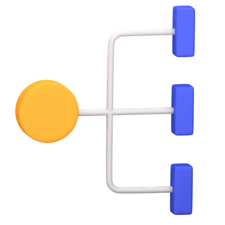 Flussdiagramm  3D Icon