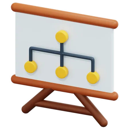 Flussdiagramm  3D Icon