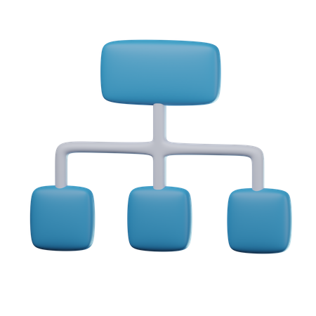 Flussdiagramm  3D Icon