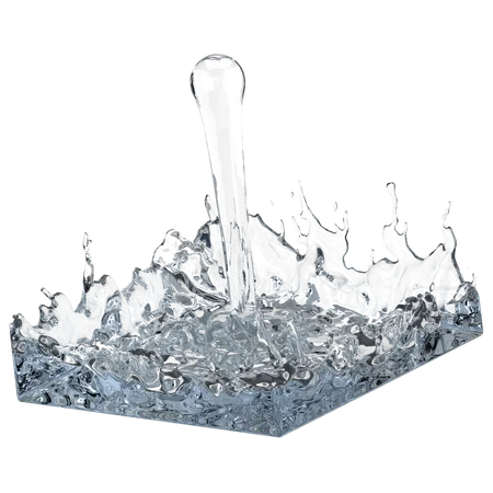 Flüssiges Wasserspritzen  3D Icon