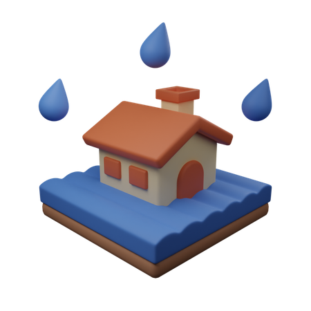 Flut  3D Icon