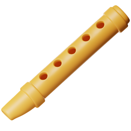 Flute  3D Icon