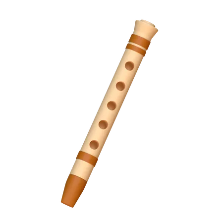 Flute 3 D Music Instrument Icon 3D Icon