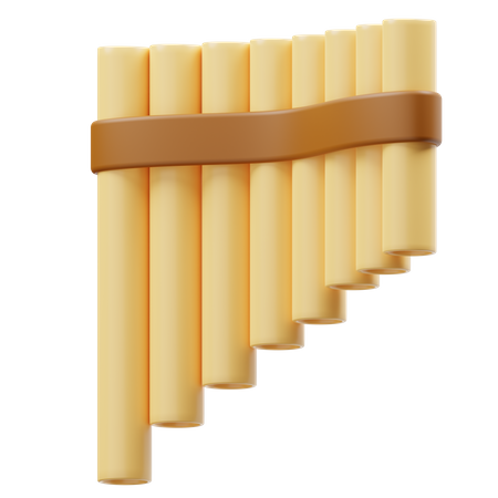 Flûte de pan  3D Icon