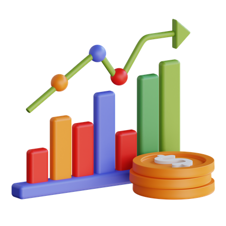 Flutuação do dólar  3D Icon