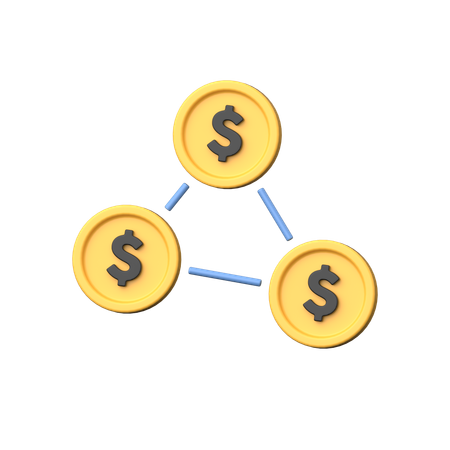 Flux d'argent  3D Icon