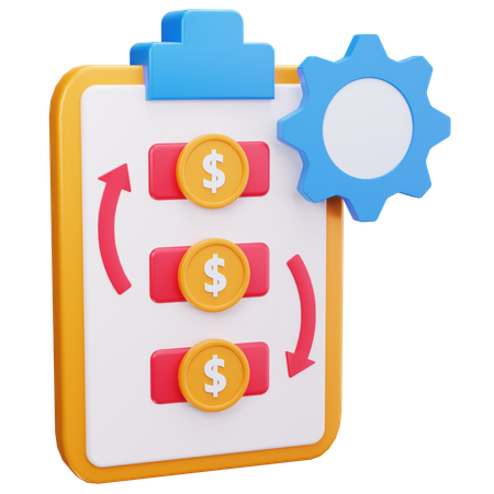 Flux d'argent  3D Icon