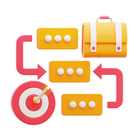 Flux de travail  3D Icon
