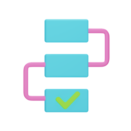 Flux de travail  3D Icon