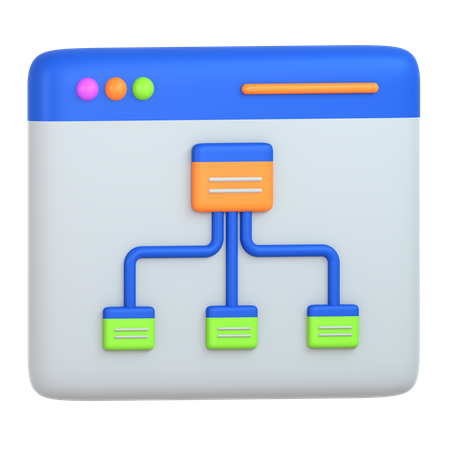 Flux de travail d'entreprise  3D Icon
