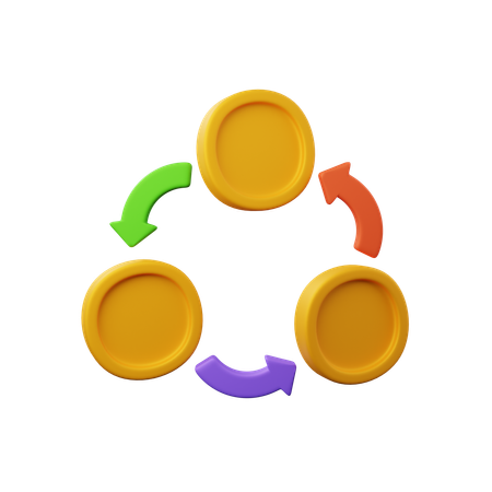 Des flux de trésorerie  3D Icon