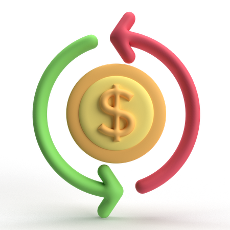 Des flux de trésorerie  3D Icon