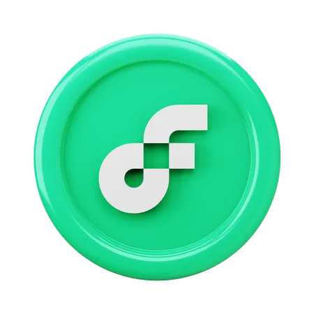 Pièce de monnaie de flux  3D Icon