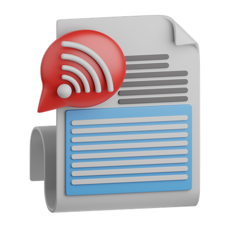 Flux RSS  3D Icon