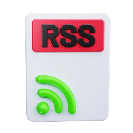 Flux RSS  3D Icon