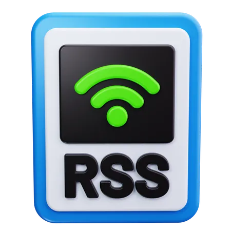 Flux RSS  3D Icon