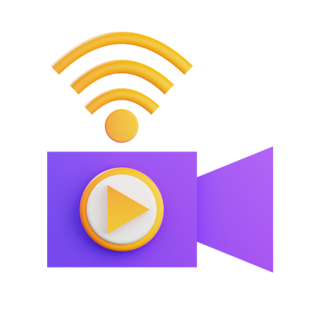 Flux vidéo  3D Icon