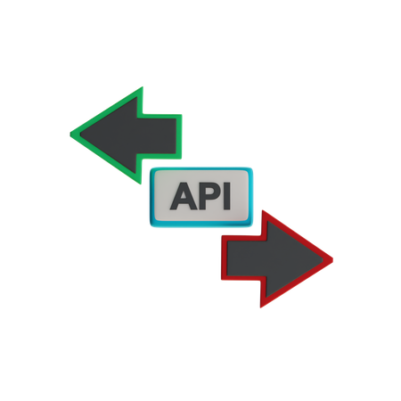 Fluxo de dados da API  3D Icon