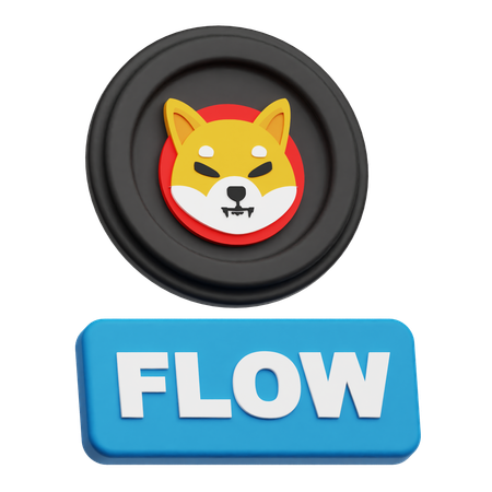 Fluxo de Shiba Inu  3D Icon