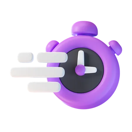 Fluxo de tempo  3D Icon