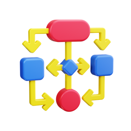 Fluxo de trabalho  3D Icon