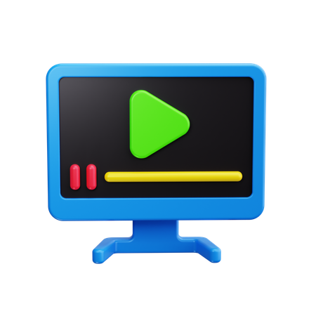 Fluxo de vídeo  3D Icon