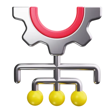 Fluxograma  3D Icon