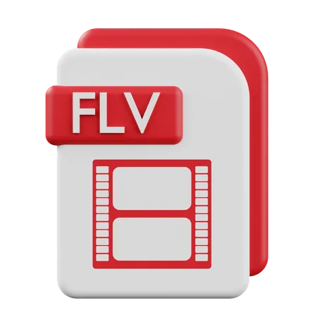 FLV  3D Icon