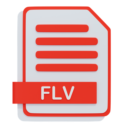 Flv-Datei  3D Icon