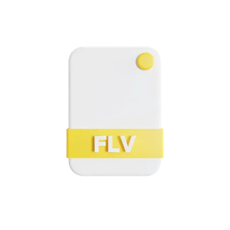 Flv-Datei  3D Icon