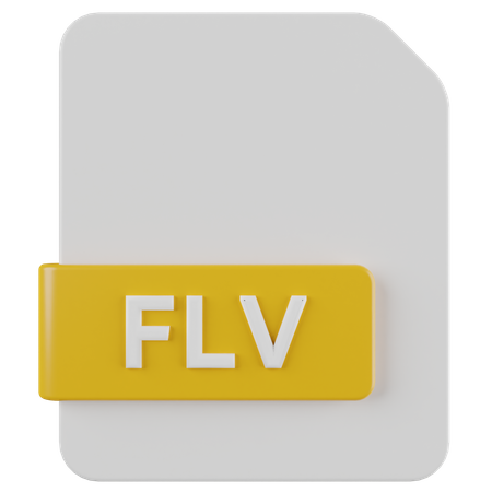 Flv-Datei  3D Icon