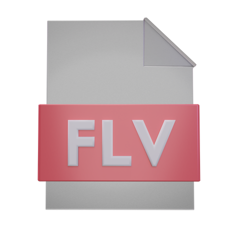 Flv-Datei  3D Icon