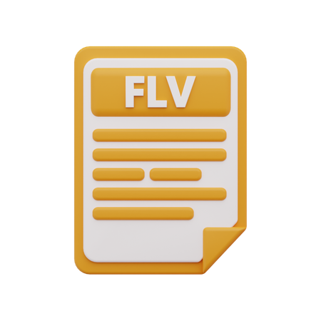 Flv-Datei  3D Icon